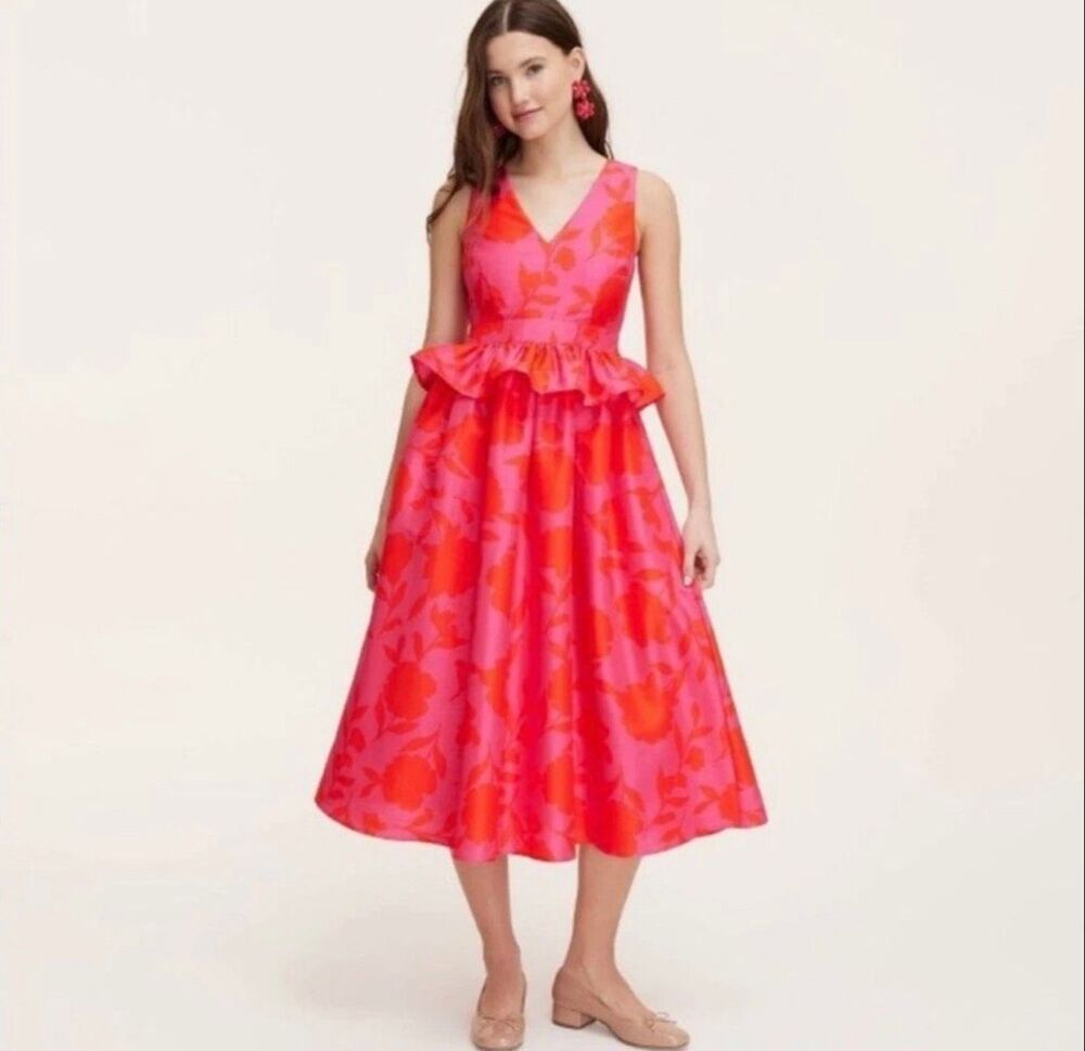 Kate Spade x Target Peplum Floral Dress Sz 6 NWT